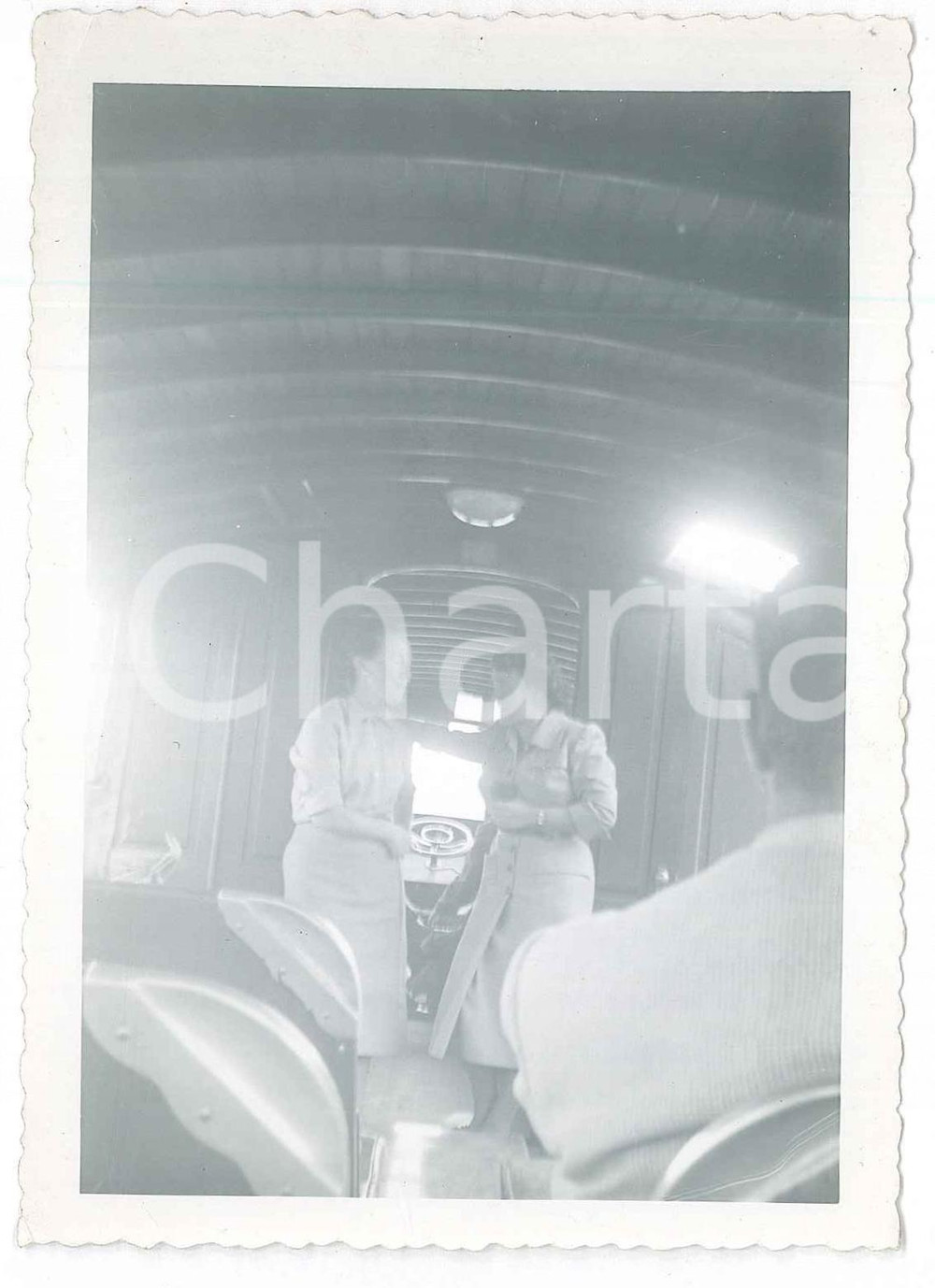 Fotografia d epoca originale 1953 COOPERSTOWN NY Visitatrici sul lago Otsego  Foto 9x13 cm 1