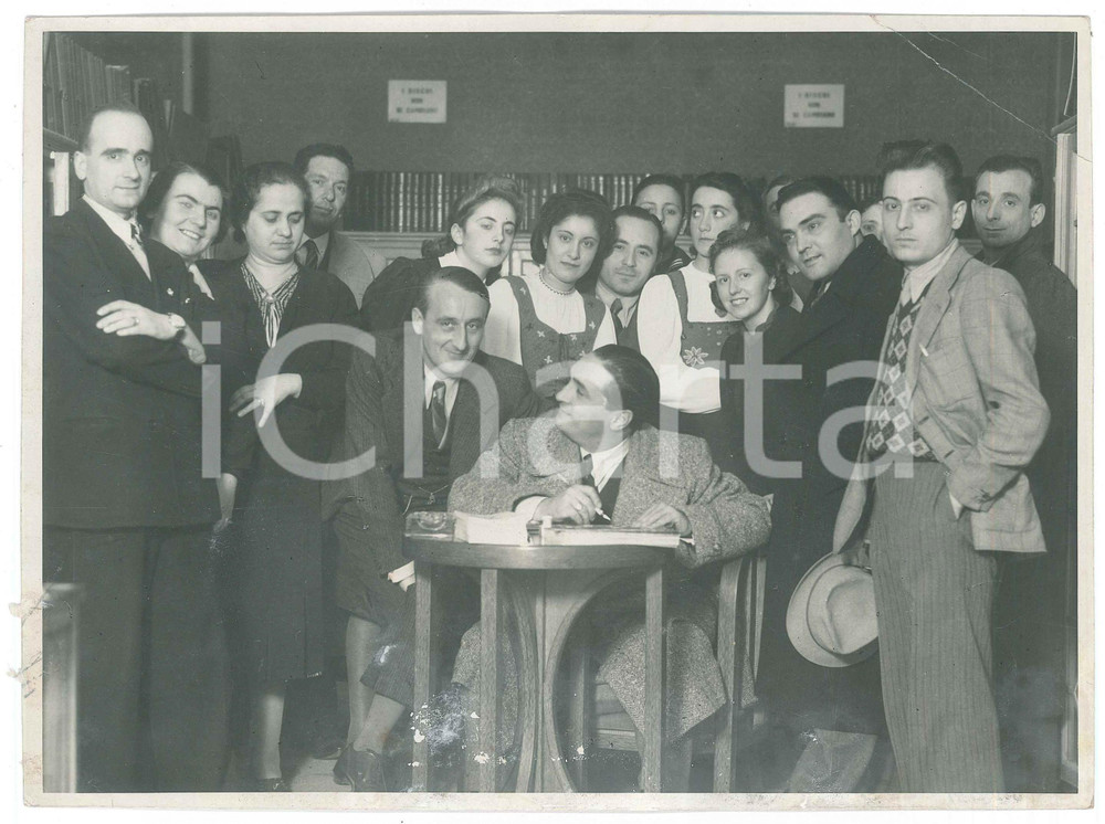 Fotografia d epoca originale 1935 ca NAPOLI Tenore Enzo DEMURO LOMANTO firma autografi Foto 24x18 1 1