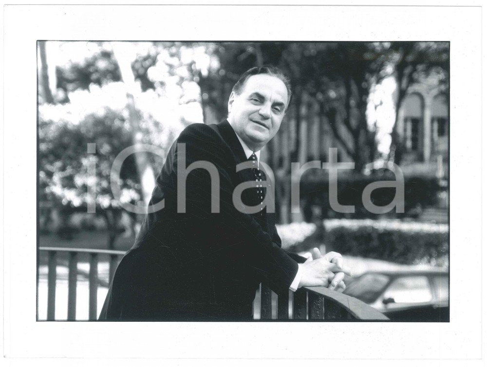Fotografia d epoca originale 1990 ca ITALIA Giancarlo Elia VALORI Presidente AISCAT Società Autostrade  Foto 1