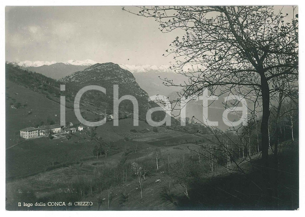 Cartolina originale da collezione 1960 ca LAGHI ALPINI  Il lago di Como dalla Conca di CREZZO  Cartolina FG NV 1
