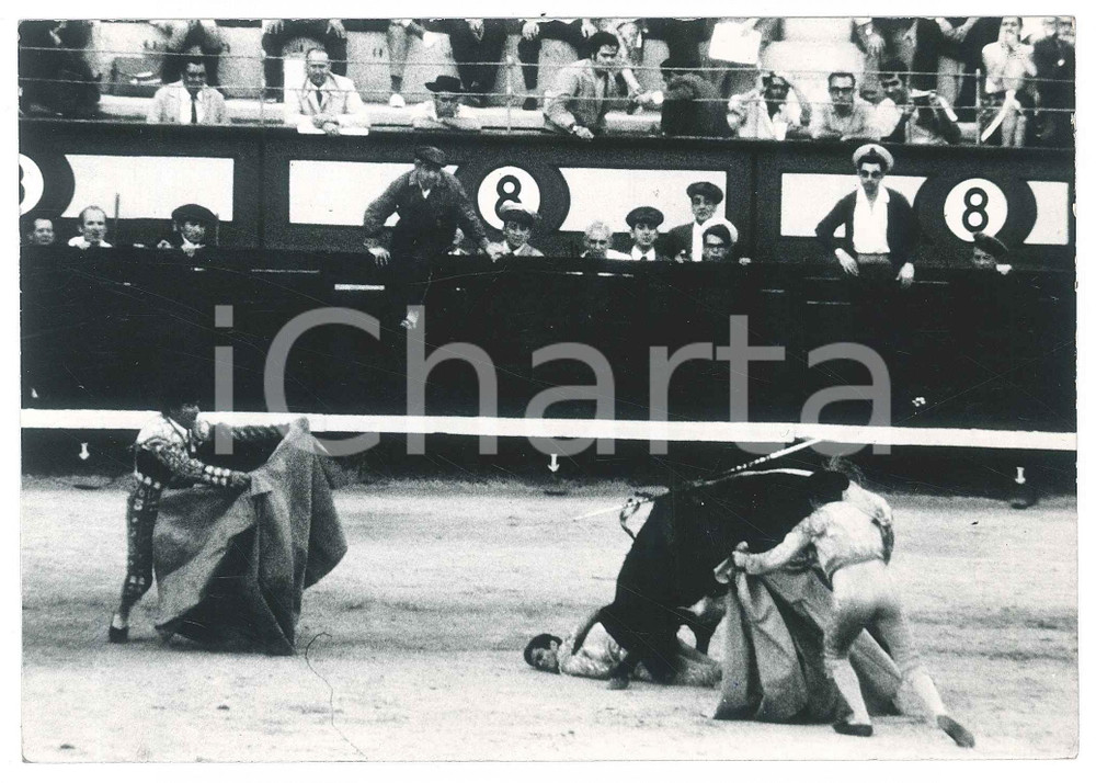 Fotografia d epoca originale 1970 ca ESPAÃ‘A  Corrida  Incidente torero SebastiÃ¡n Martin Chanito Foto 2 1