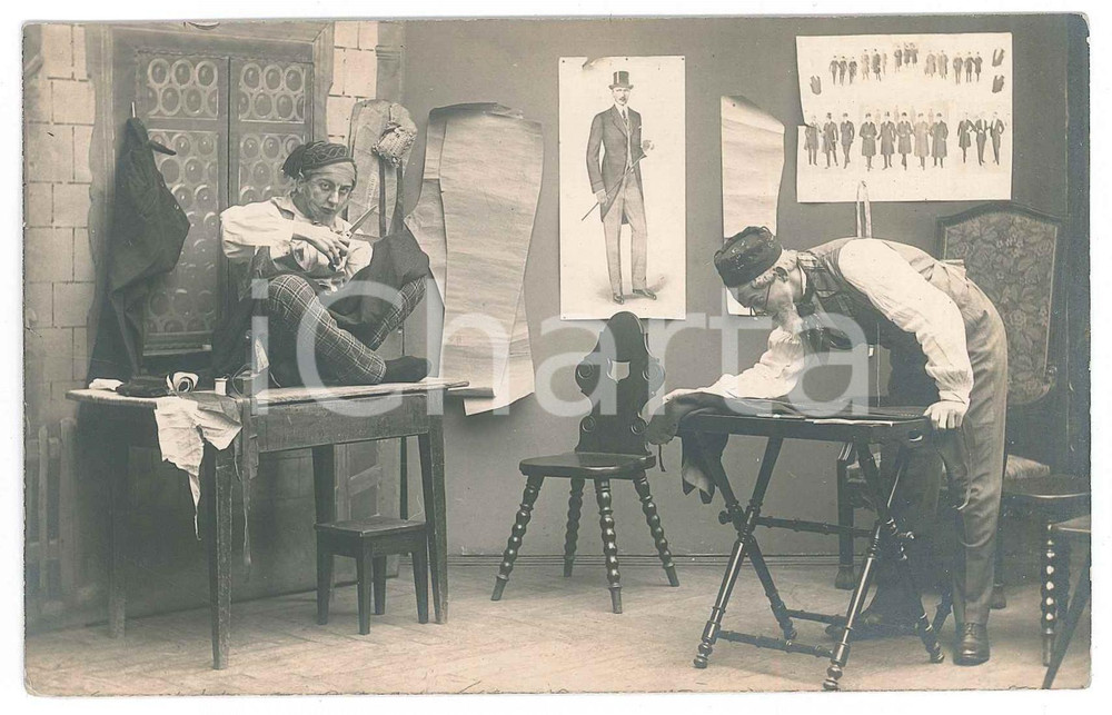 Fotografia d epoca originale 1917 WW1 ULM Field hospital  Theatrical show Der Rackelschneider  RARE photo 1
