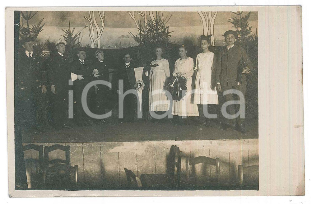 Fotografia d epoca originale 1920 KOSMA/ALTENBURG GERMANIA Cerimonia di premiazione  Foto 14x9 cm 1