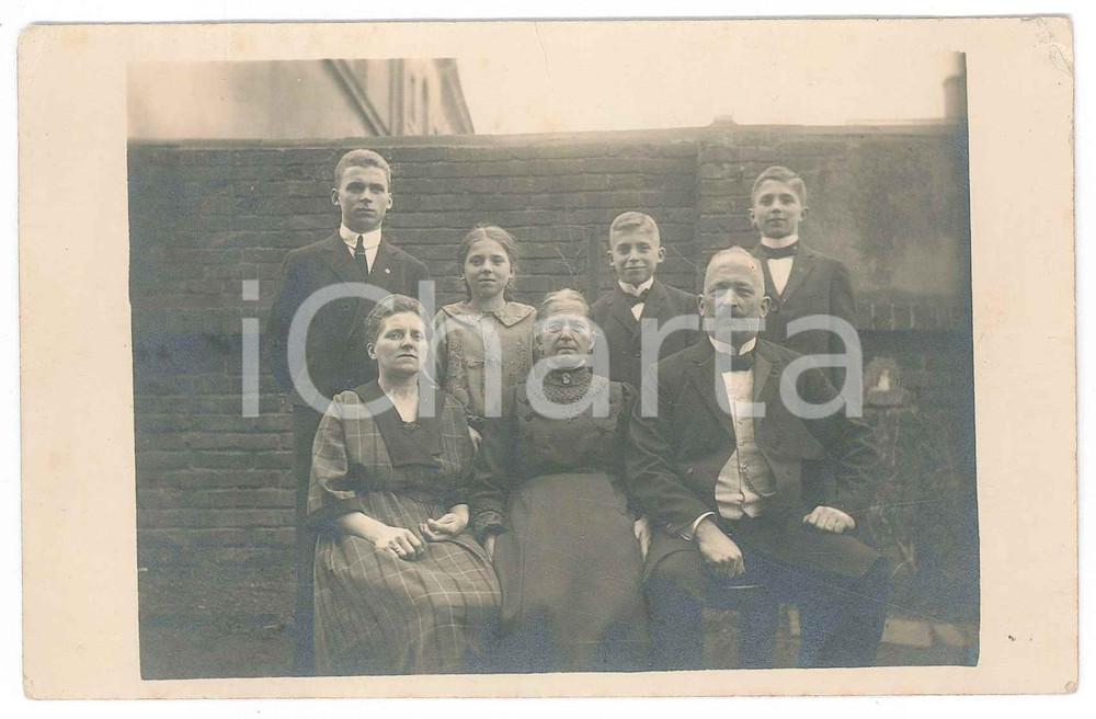 Fotografia d epoca originale 1925 DRESDEN D Portrait of a family   Photo 14x9 cm 1