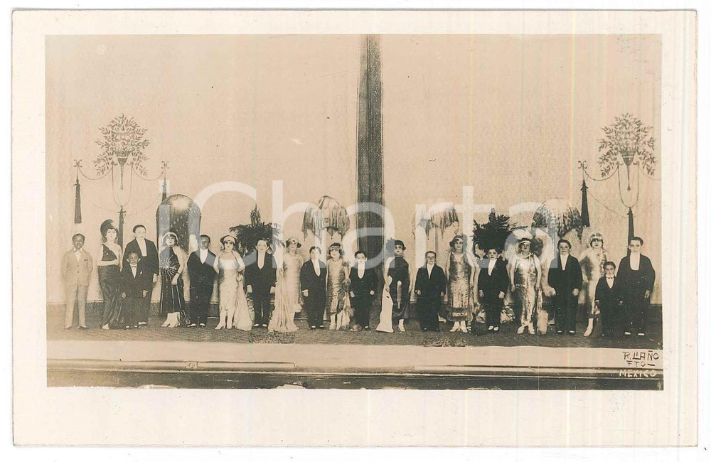 Fotografia d epoca originale 1920 ca CIRCUS GERMANY  Rose s Royal Midgets   Photo postcard 14x9 cm 1