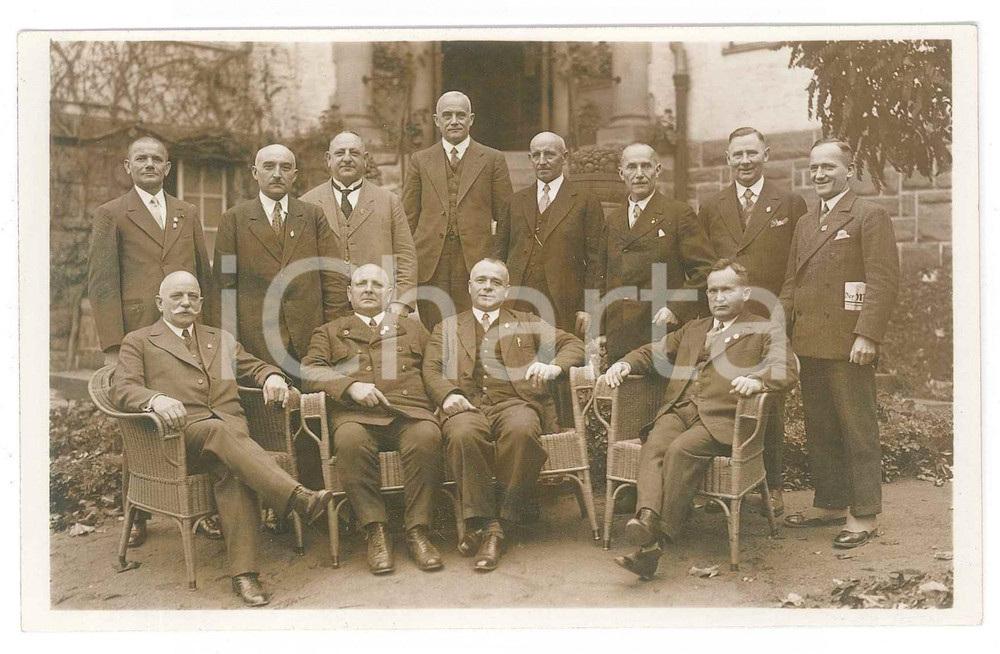 1925 ca BAD KISSINGEN (D) Gruppo di uomini - Raduno *Foto REHM 14x9 cm