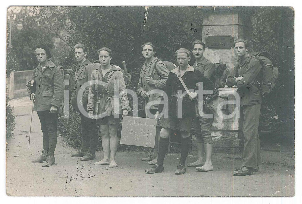 Fotografia d epoca originale 1925 ca GERMANY  WANDERJAHRE  WalzKomite Photo 14x9 cm 1