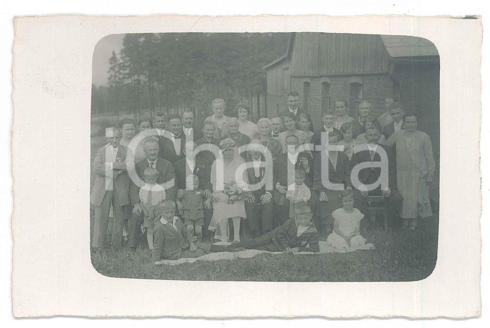 1925 ca GERMANIA - Matrimonio - Ritratto di famiglia *Foto 14x9 cm