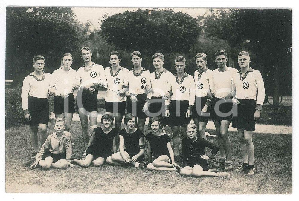 Fotografia d epoca originale 1924 SPORT  CORSA  GERMANIA  Squadra della staffetta Foto 14x9 cm 1