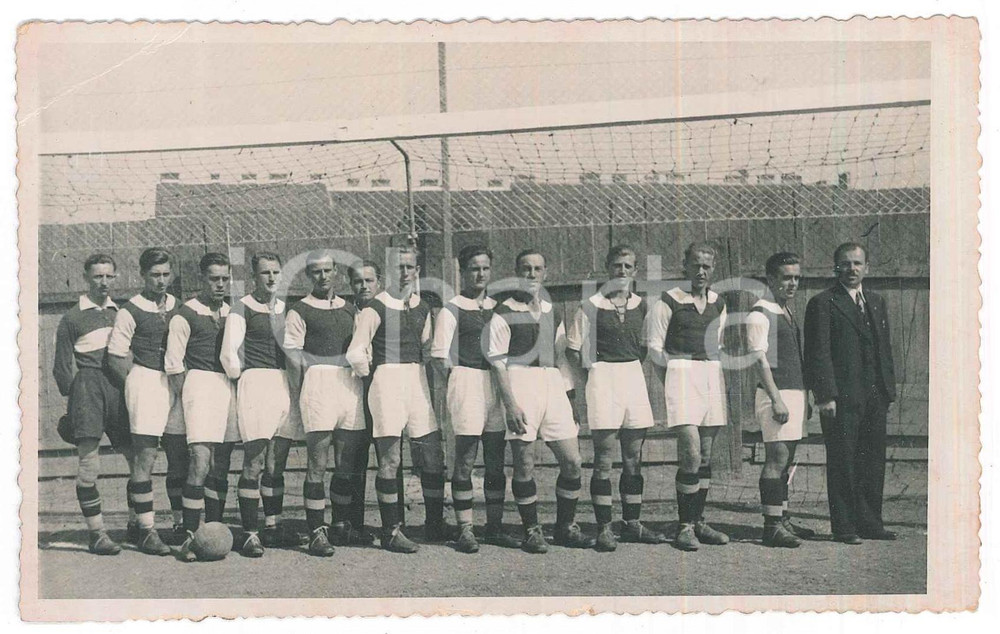 Fotografia d epoca originale 1935 SPORT CALCIO GERMANIA  Squadra giovanile Foto di gruppo 14x9 cm 1