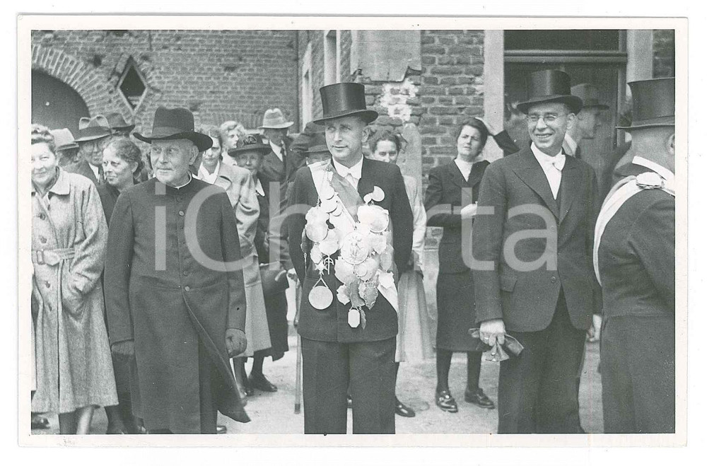 Fotografia d epoca originale 1950 GERMANIA  TIRO A SEGNO  Millinger SchÃ¼tzenfest  Foto 14x9 cm 1