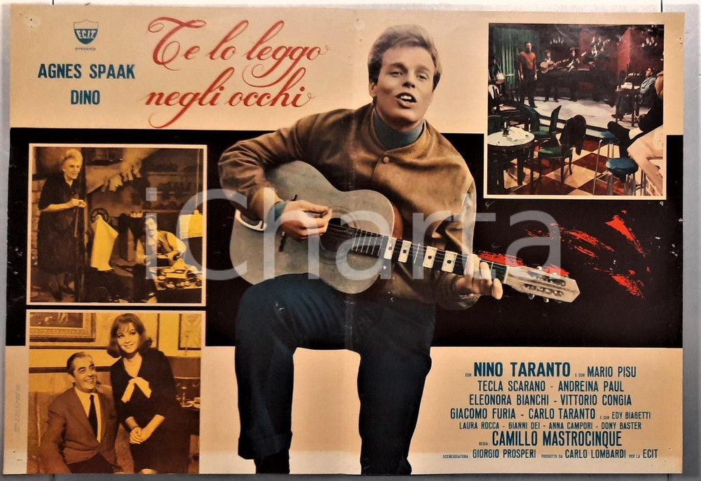 Materiale cinematografico d’epoca 1966 TE LO LEGGO NEGLI OCCHI  DINO Eugenio ZAMBELLI Agnes SPAAK Lobby card 2 1