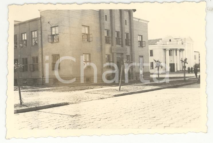 Fotografia d epoca originale 1941 WW2 BIELORUSSIA BREST Interni della città PHOTO cm 9 x 6 1