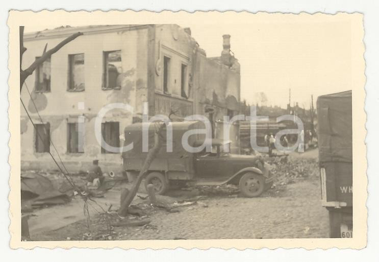 Fotografia d epoca originale 1941 WW2 SMOLENSK Devastazioni di guerra 6 REAL PHOTO cm 9X6 1