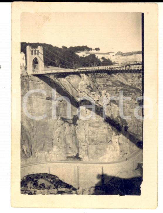 Fotografia d epoca originale 1931 CONSTANTINE ALGERIE Vue du Pont de SIDI M CID Photo VINTAGE 7x9 cm 1