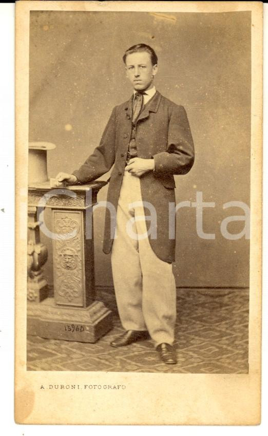 Fotografia d epoca originale 1870 ca MILANO Ritratto dell on. Scipione RONCHETTI Foto DURONI RARA CDV 1