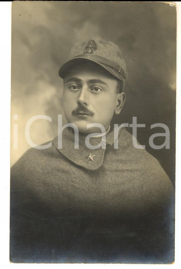 Fotografia d epoca originale 1918 WW1 REGIO ESERCITO Ritratto granatiere Enrico GARDELLA  Foto cartolina 1