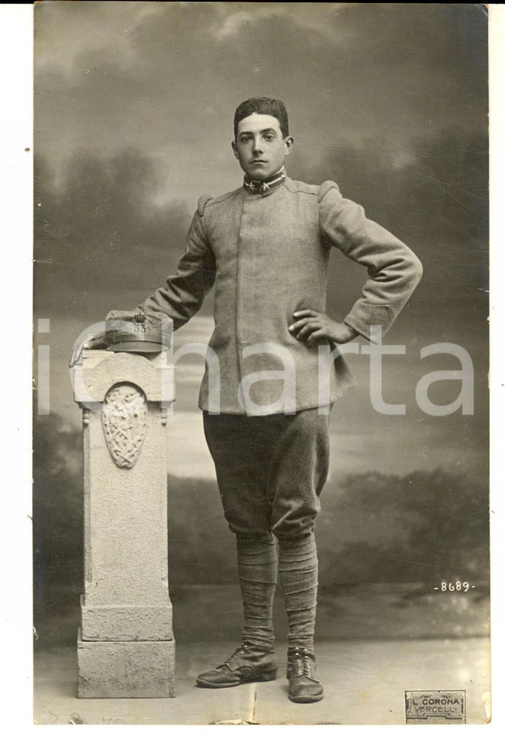 Fotografia d epoca originale 1917 WW1 REGIO ESERCITO Militare 53Â° Reggimento Fanteria  7 Compagnia Foto 1