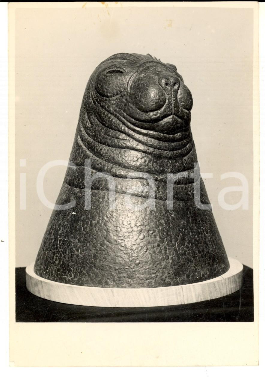 Fotografia d epoca originale 1960 ca SPOTORNO 2Â° Premio BAGUTTA  Scultura Angelo Camillo MAINE  Foto 11x15 1