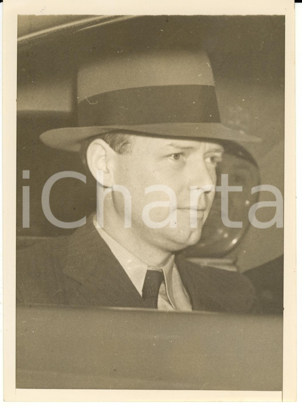 Fotografia d epoca originale 1940 New York Ritratto di Charles Augustus Lindbergh REAL PHOTO cm 12,5 x 18 1