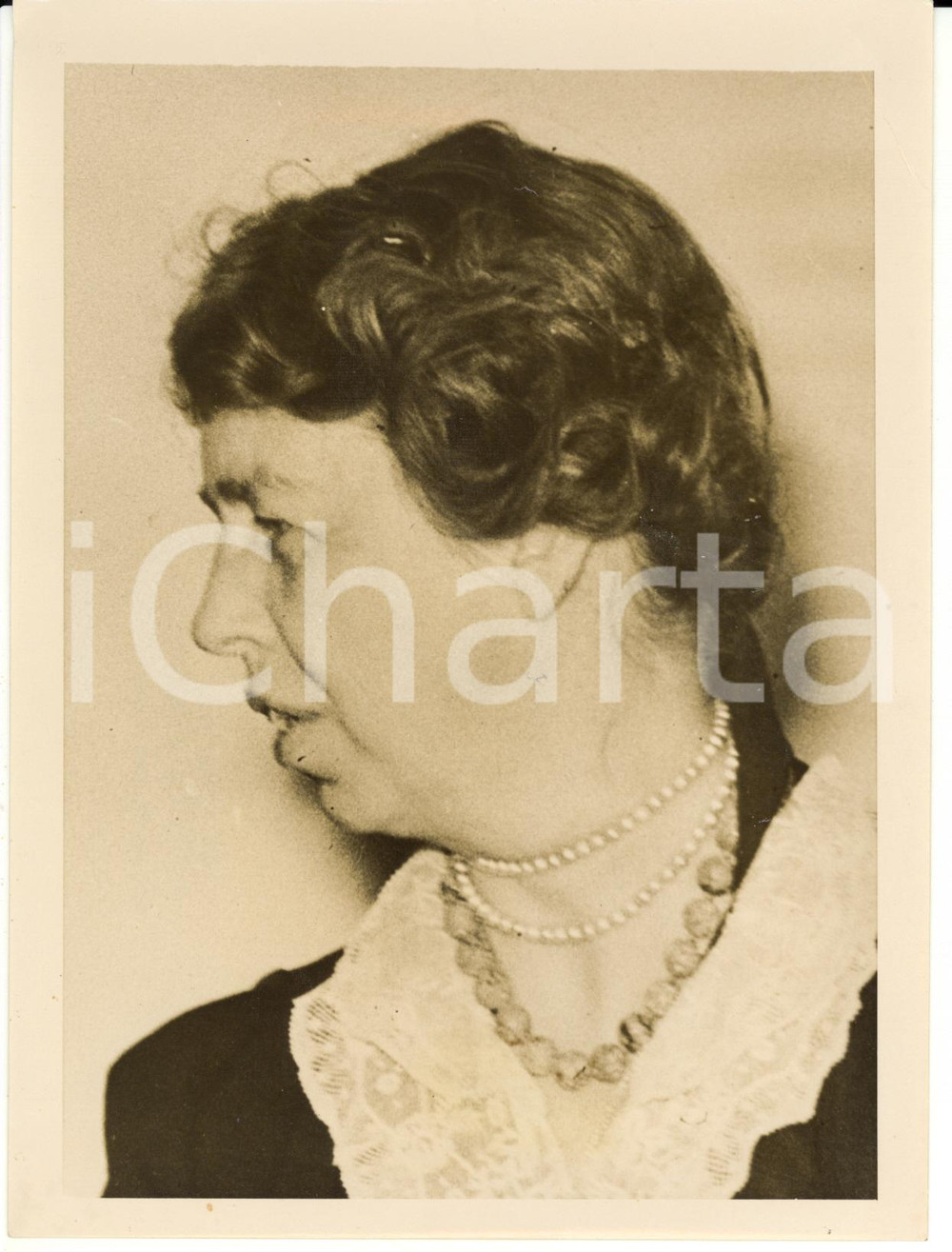Fotografia d epoca originale 1930 ca NEW YORK  Portrait of Eleanor ROOSEVELT  Real photo 15x20,5 cm 1