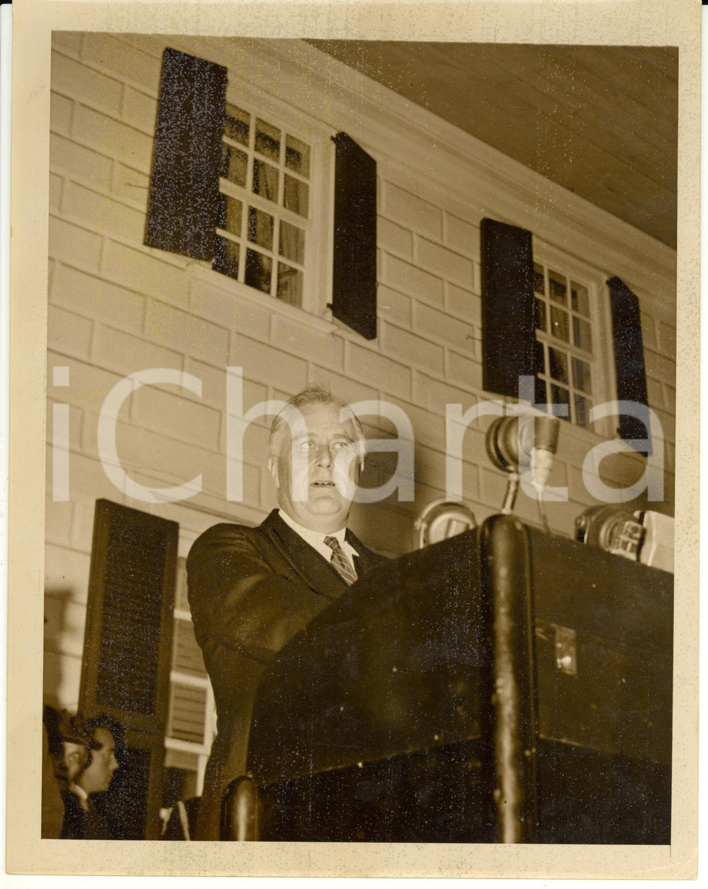 Fotografia d epoca originale 1939 MOUNT VERNON 150th Anniversary of WASHINGTON s election Franklin ROOSEVELT 1