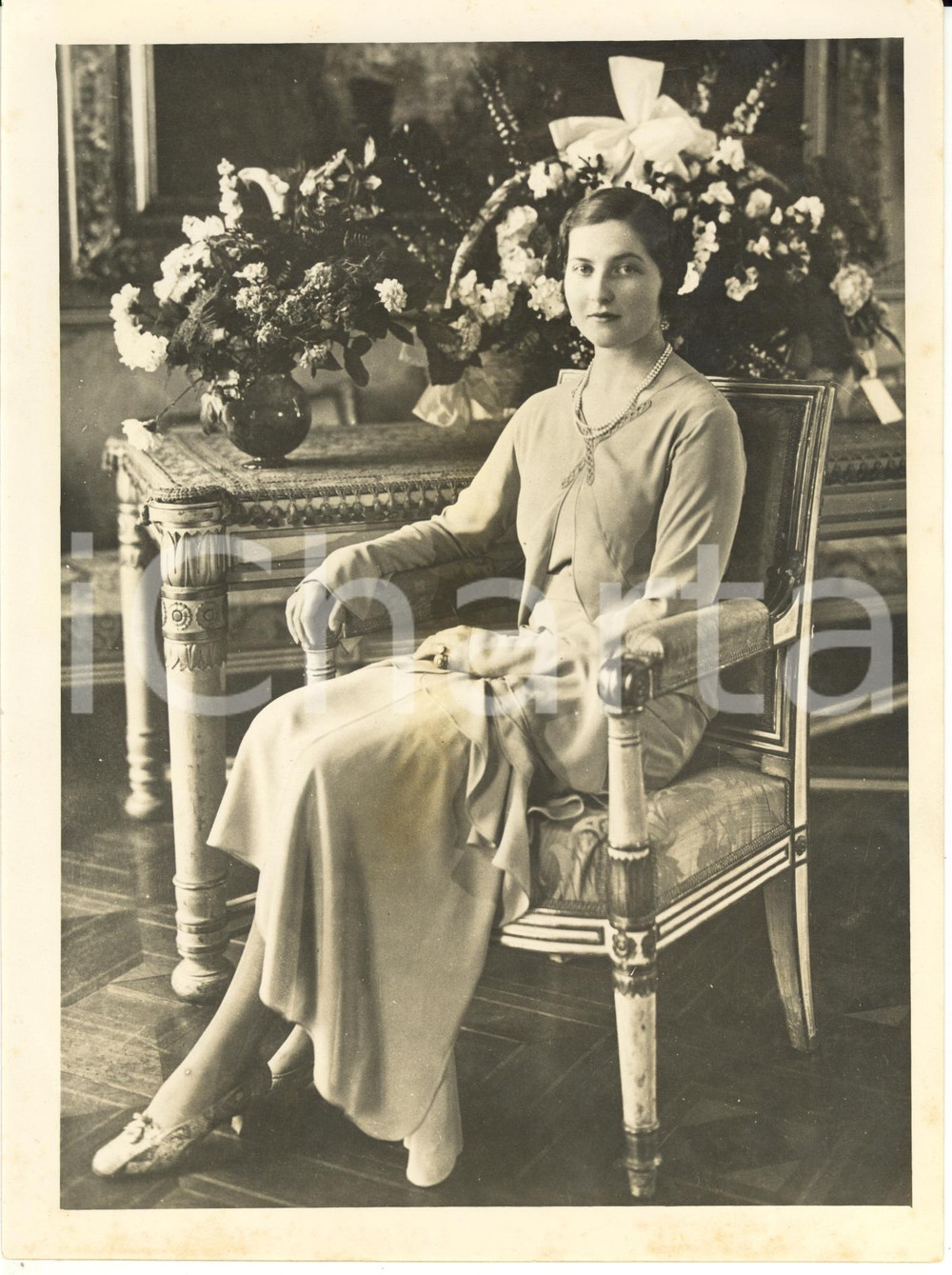 Fotografia d epoca originale 1931 PALERMO Isabella D ORLÃ‰ANSBRAGANZA in an afternoon dress  Photo 18x23 cm 1