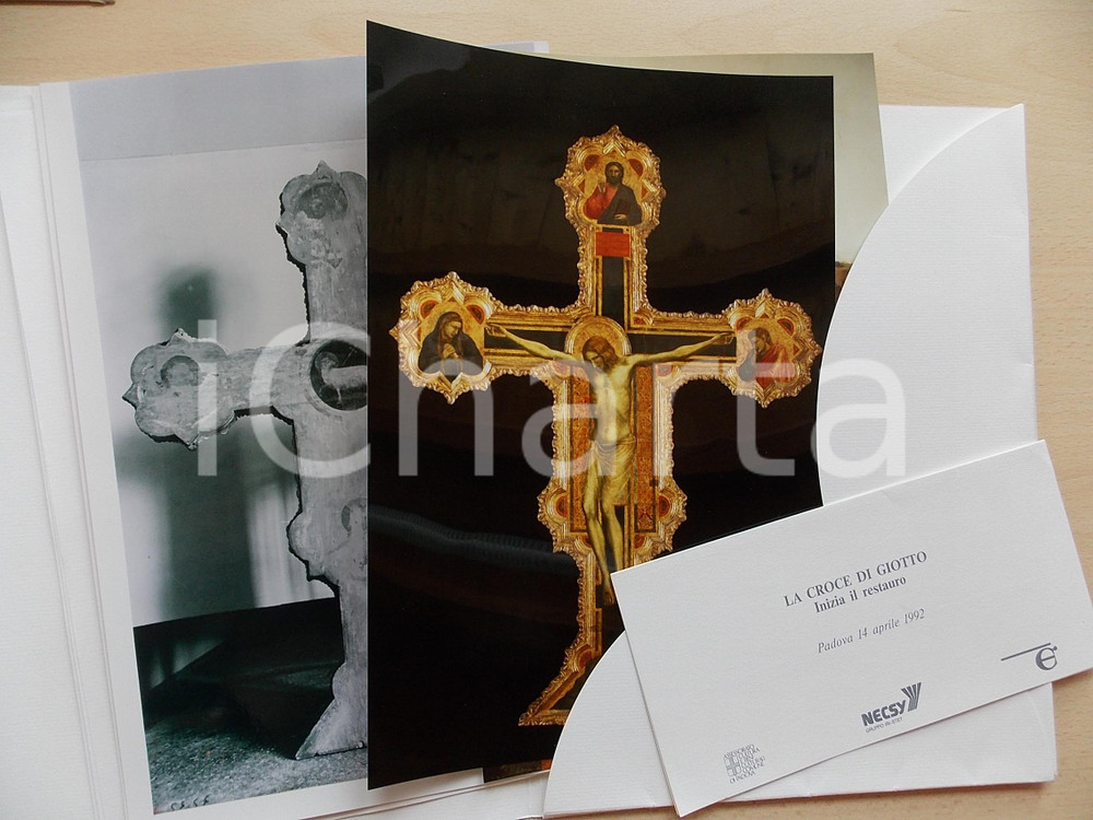 Libro, pubblicazione d epoca 1992 PADOVA La Croce di Giotto  Restauro  Pubblicazione con lotto 4 foto 20x29 1