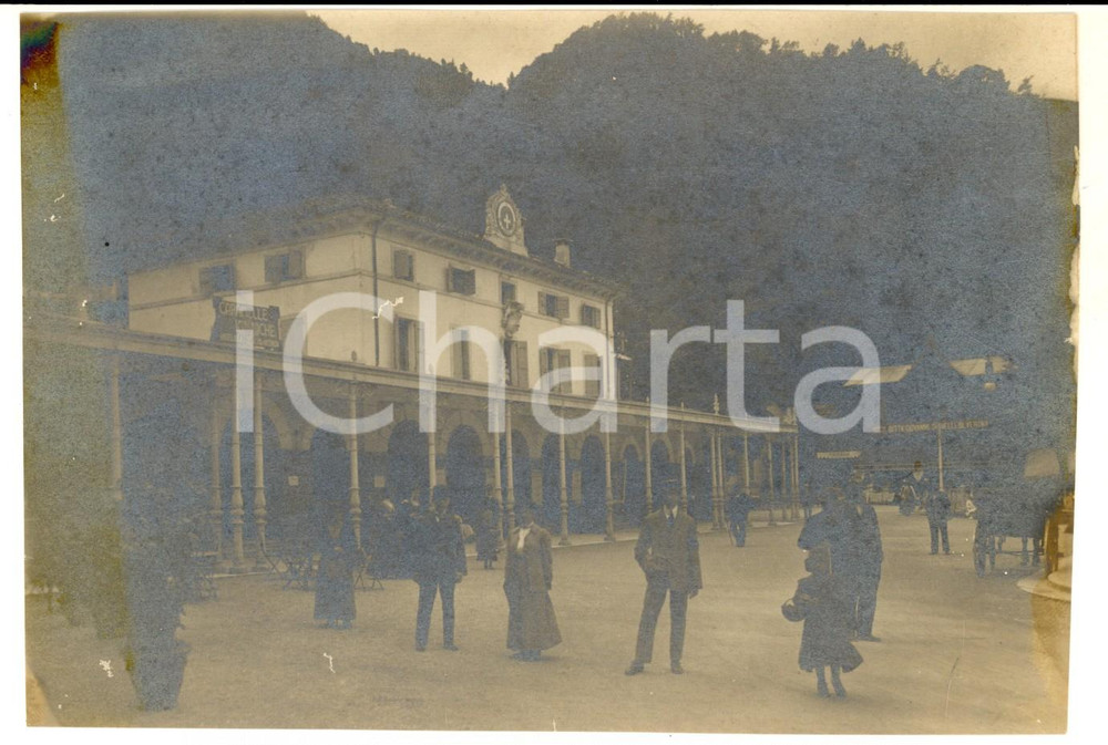 Fotografia d epoca originale 1920 ca RECOARO TERME Veduta degli stabilimenti  Foto VINTAGE 18x13 cm 1