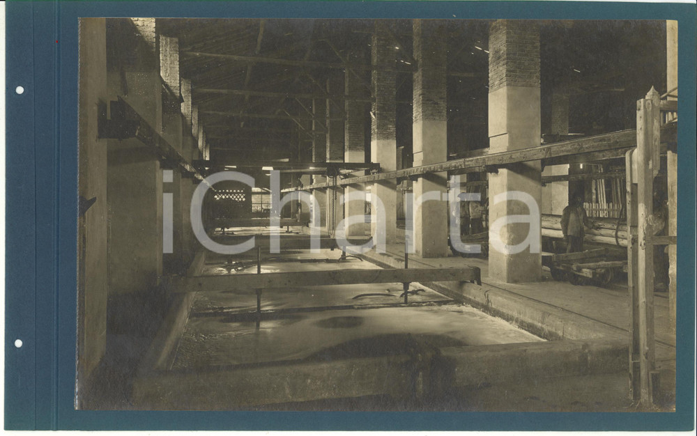 Fotografia d epoca originale 1920 ca CERIANO LAGHETTO Ditta TRANQUILLO ROSSI  Vasche di lavatura Fotografia 1