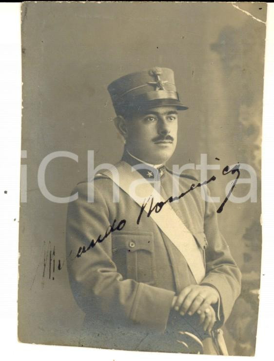 Fotografia d epoca originale 1915 ca WW1 Ministero della Guerra FERROVIE  Domenico MORANDO  Foto 6x9 cm 1