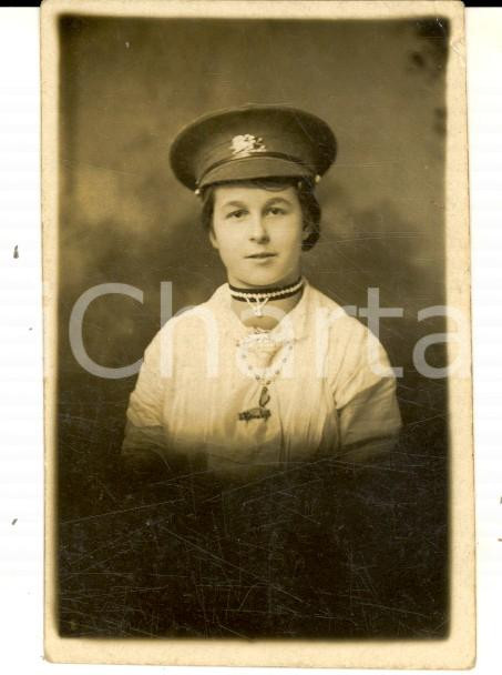 Fotografia d epoca originale 1920 ca HIGH CROMPTON Portrait of miss S. DOWNING  Miniature photo 5x7 cm 1