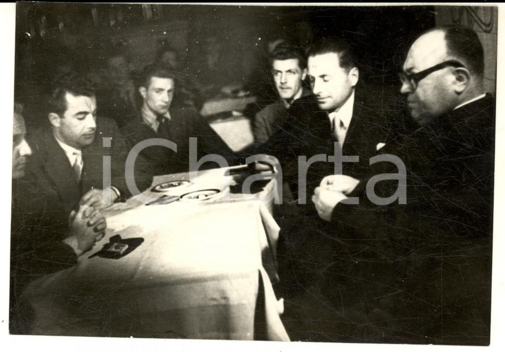 Fotografia d epoca originale 1940 ca CICLISMO LEGNANO  Mario DELLA TORRE Alfredo BINDA Adolfo LEONI Foto 1