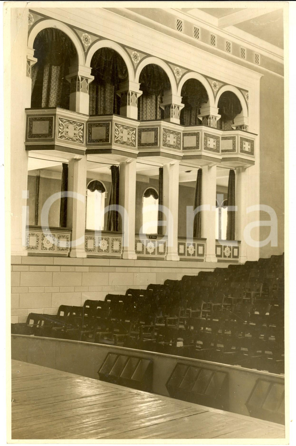 Fotografia d epoca originale 1953 ATYRAU KAZAKISTAN Palazzo della Cultura  Sala degli spettacoli  Foto 1