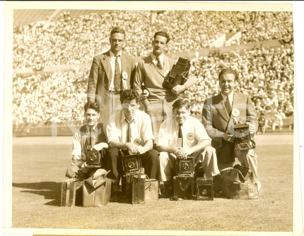 Fotografia d epoca originale 1932 LOS ANGELES X Olympiad  The official photographers team  Photo 22x18 cm 1