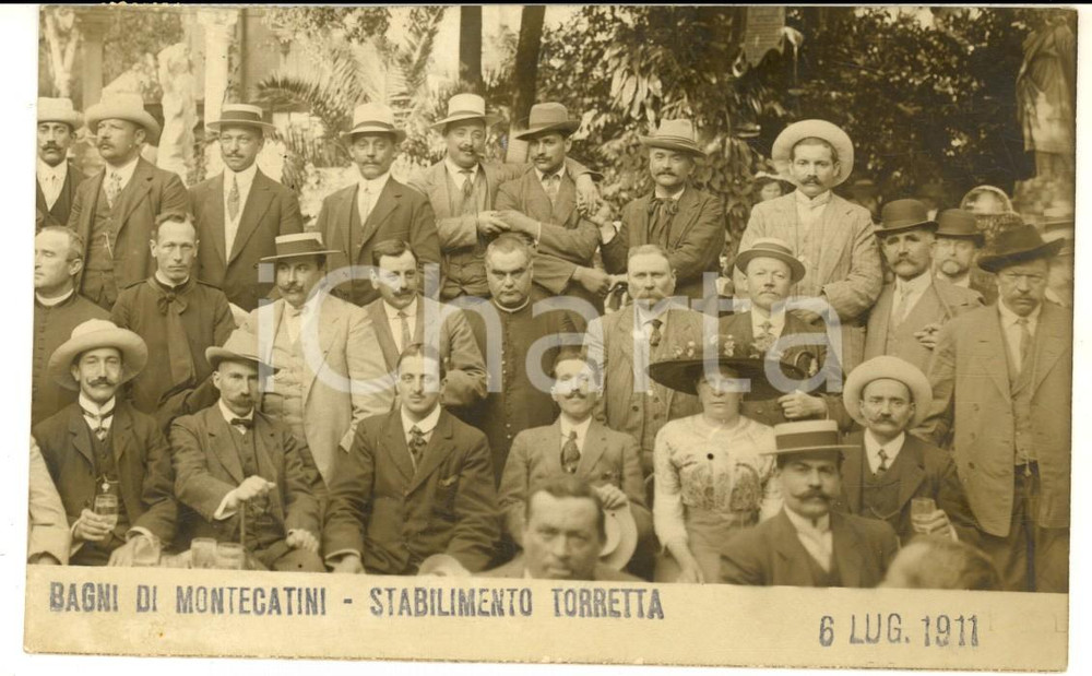 1911 BAGNI DI MONTECATINI Villeggianti allo stabilimento TORRETTA *Foto GOIORANI