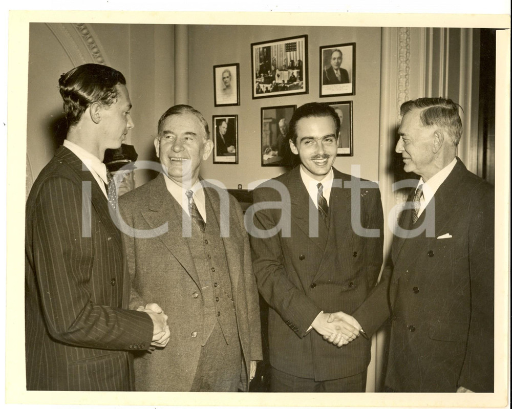 Fotografia d epoca originale 1940 WASHINGTON Archduke Otto of HABSBURG visiting US Capitol Photo 24x18 1