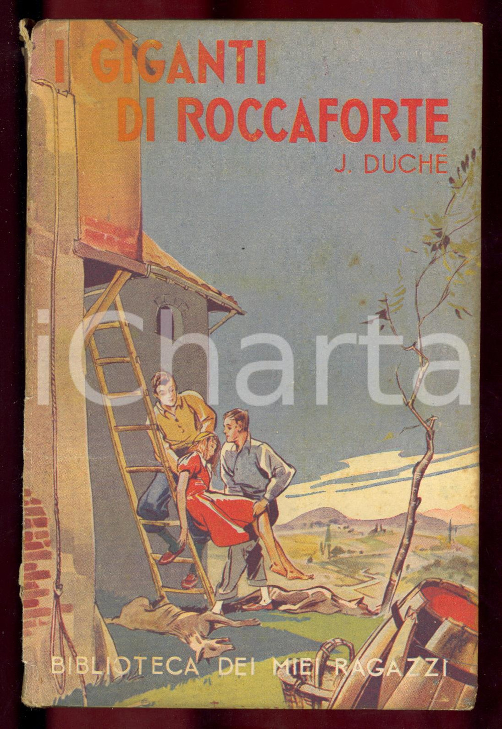 Libro, pubblicazione d epoca 1946 Jacqueline DUCHE Giganti di Roccaforte Biblioteca dei miei ragazzi SALANI 1
