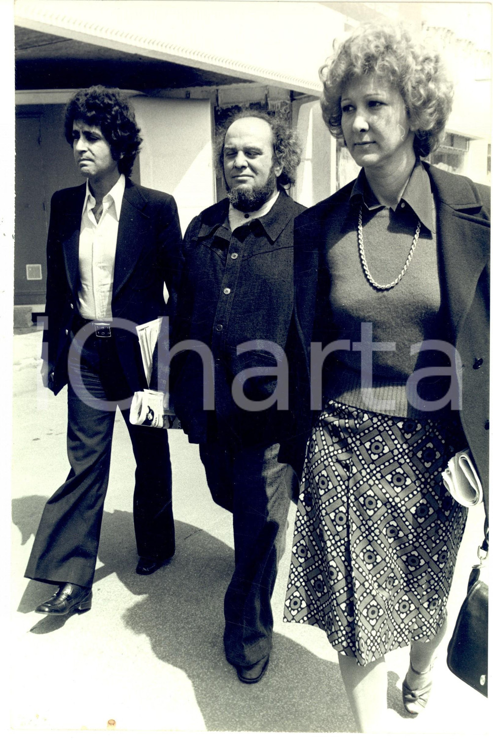 Fotografia d epoca originale 1970 ca CINEMA Regista Marco FERRERI con la moglie Jacqueline Foto 20x29 cm 1