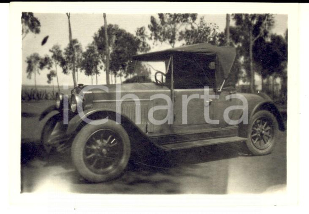 Fotografia d epoca originale 1925 ca AUTOMOBILISMO ITALIA Auto Fiat 509 Spider  Foto VINTAGE 9x6 cm 1