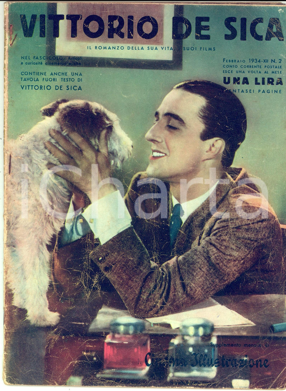 Giornale, rivista storica 1934 VITTORIO DE SICA Il romanzo della sua vita  I film  ILLUSTRATO 34 pp. 1