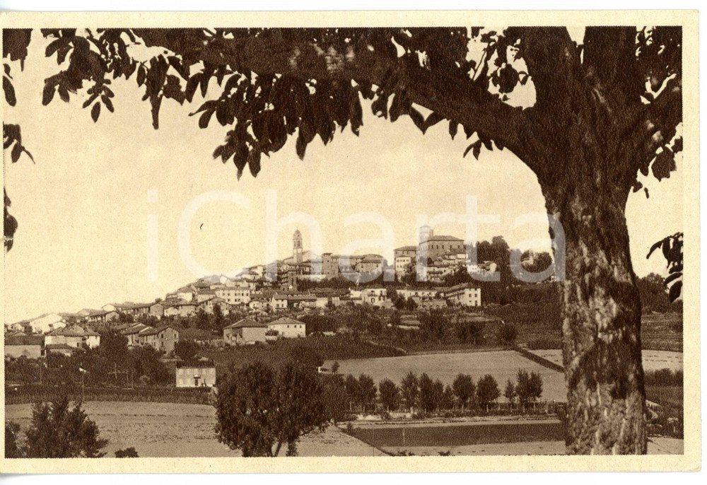 Cartolina originale da collezione 1938 MONTIGLIO MONFERRATO ASTI Veduta panoramica Cartolina VINTAGE FP VG 1