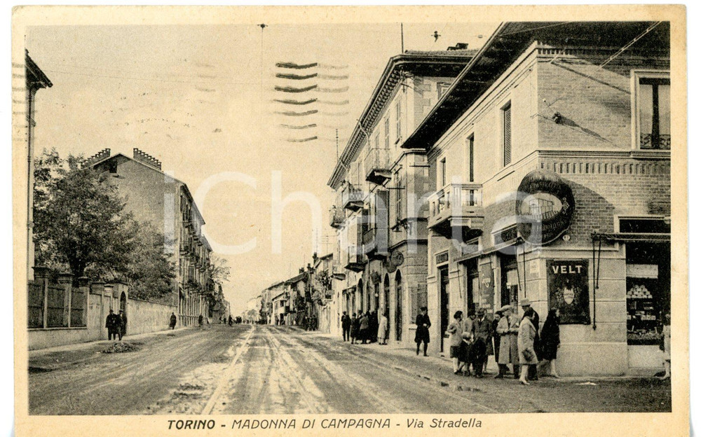 Cartolina originale da collezione 1944 TORINO Quartiere MADONNA DI CAMPAGNA  Veduta di VIA STRADELLA Cartolina 1