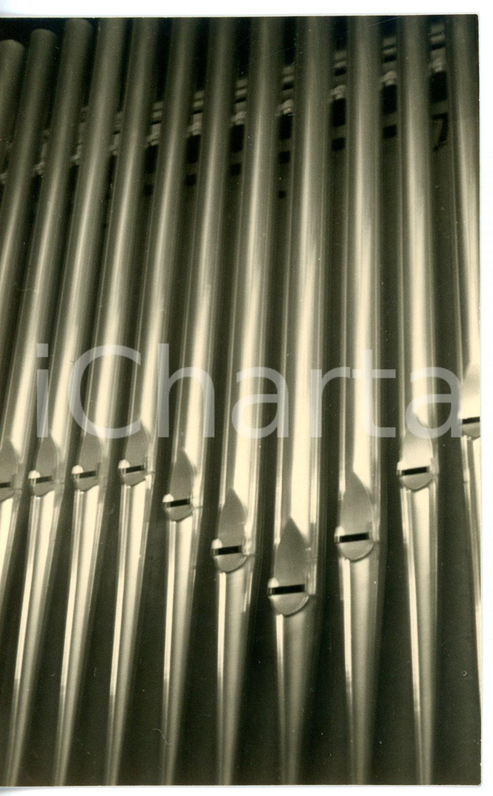 Fotografia d epoca originale 1951 MILANO Istituto Leone XIII  Organo della chiesa  Dettaglio Fotocartolina 1