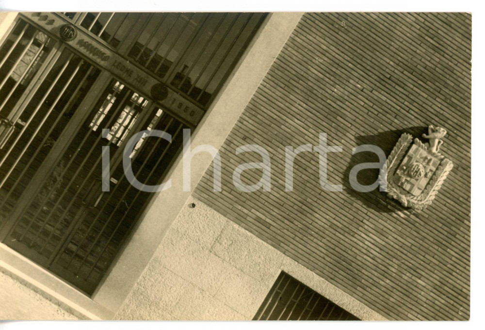 Fotografia d epoca originale 1951 MILANO Istituto Leone XIII  Dettaglio dell ingresso Foto ARTISTICA 1