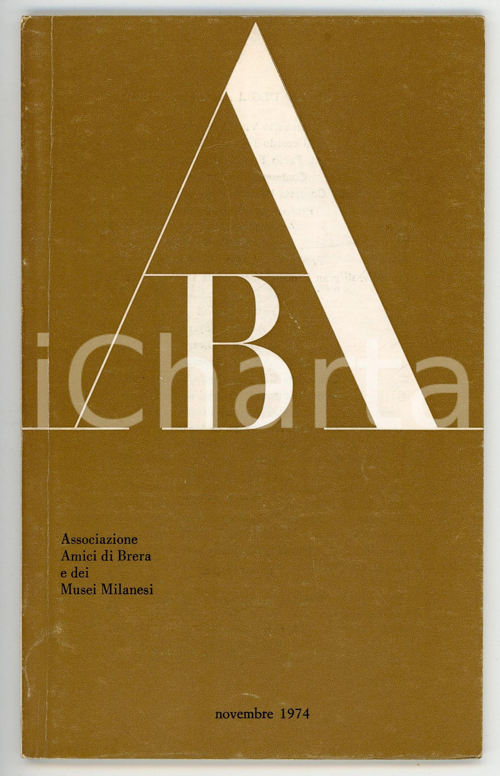 Libro, pubblicazione d epoca 1974 ASSOCIAZIONE AMICI DI BRERA La Madonna Trivulzio di Bramantino Bollettino 1