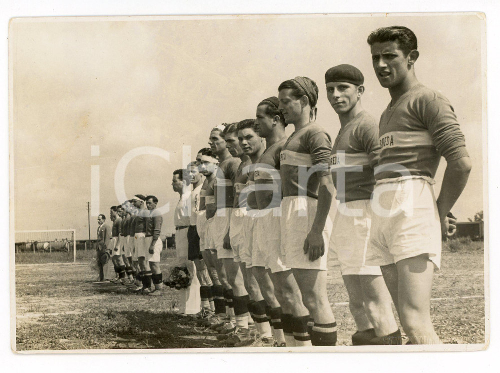 Fotografia d epoca originale 1934 VENEZIA CALCIO Due squadre giovanili in campo  Foto RARA 18x13 1