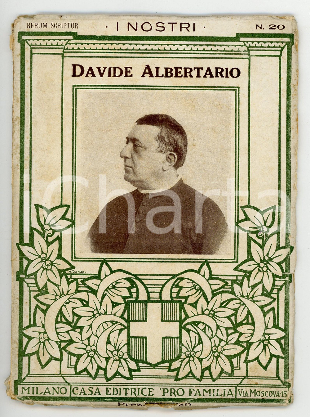 Libro, pubblicazione d epoca 1925 ca Filippo MEDA Rerum scriptor Davide ALBERTARIO Ed. PRO FAMILIA 54 pp. 1