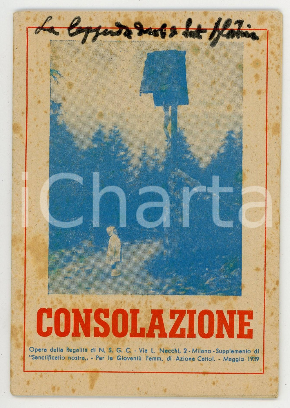 Libro, pubblicazione d epoca 1939 SANCTIFICATIO NOSTRA Consolazione  La milizia domenicana Supplemento 1