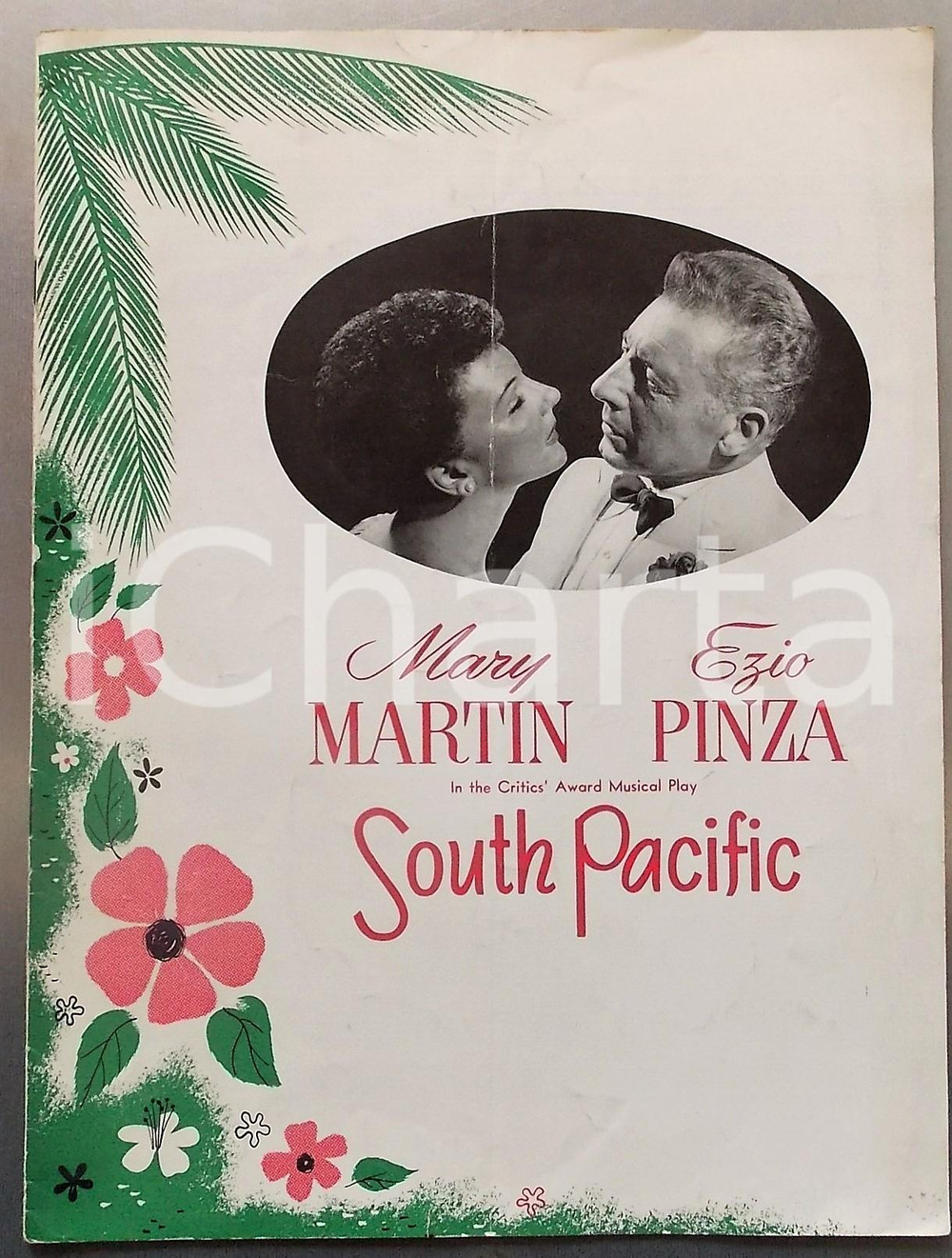 Libro, pubblicazione d epoca 1949 SOUTH PACIFIC Musical play  Mary MARTIN Ezio PINZA Pubblicazione 1